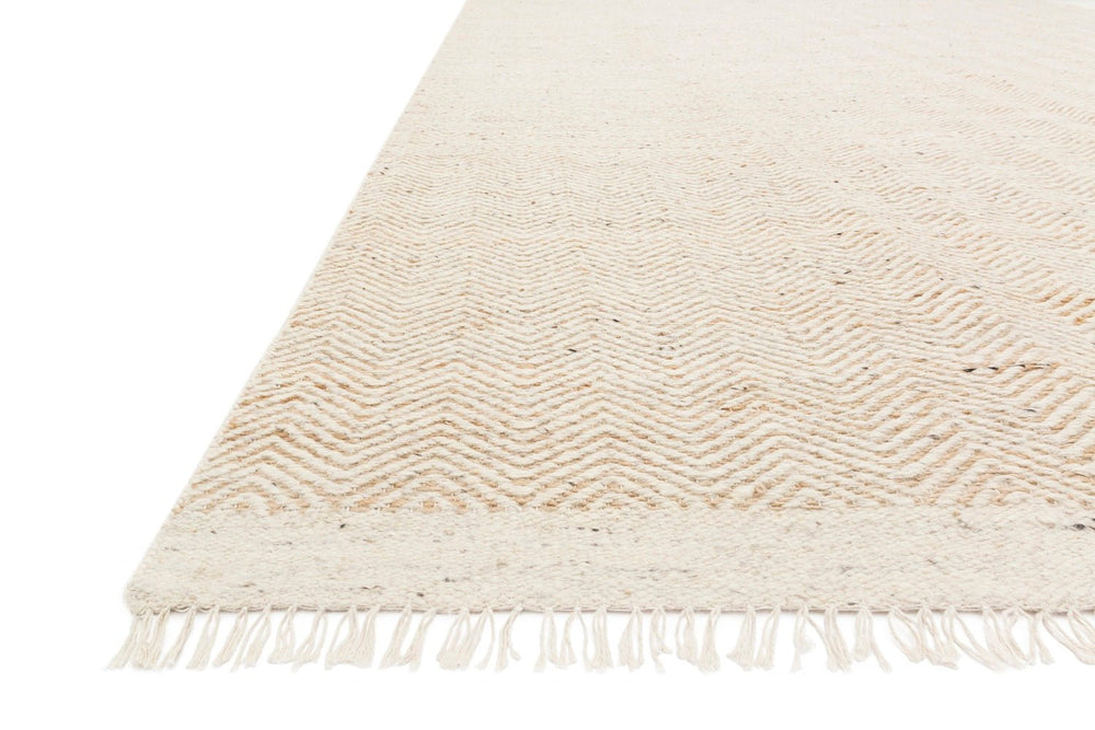 OMEN WOOL + JUTE RUG: IVORY, NATURAL