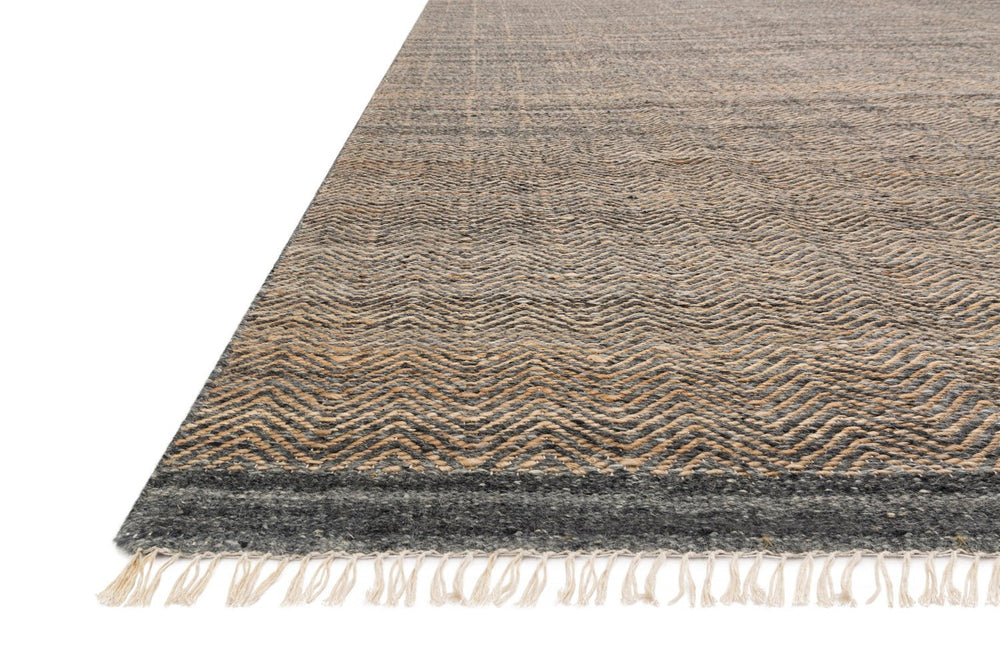 OMEN WOOL + JUTE RUG: SLATE, SAND