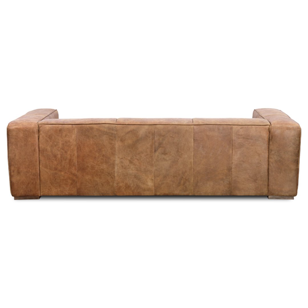 OPEN ROAD VINTAGE BROWN LEATHER SOFA