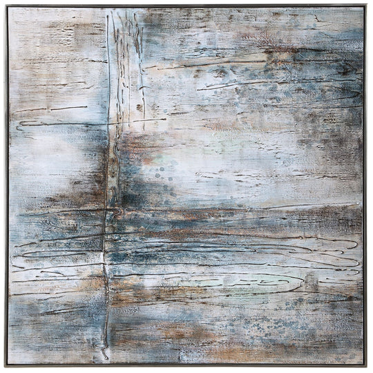 "OPEN SEAS" HAND PAINTED TEXTURED ACRYLIC ON CANVAS