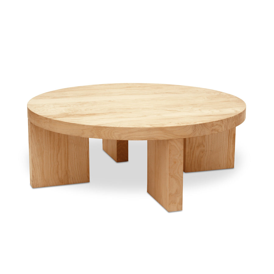 OREGON BLONDE BURL WOOD COFFEE TABLE