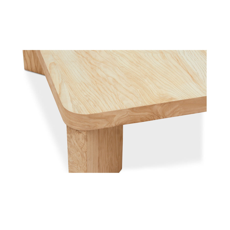 OREGON BLONDE BURL WOOD COFFEE TABLE