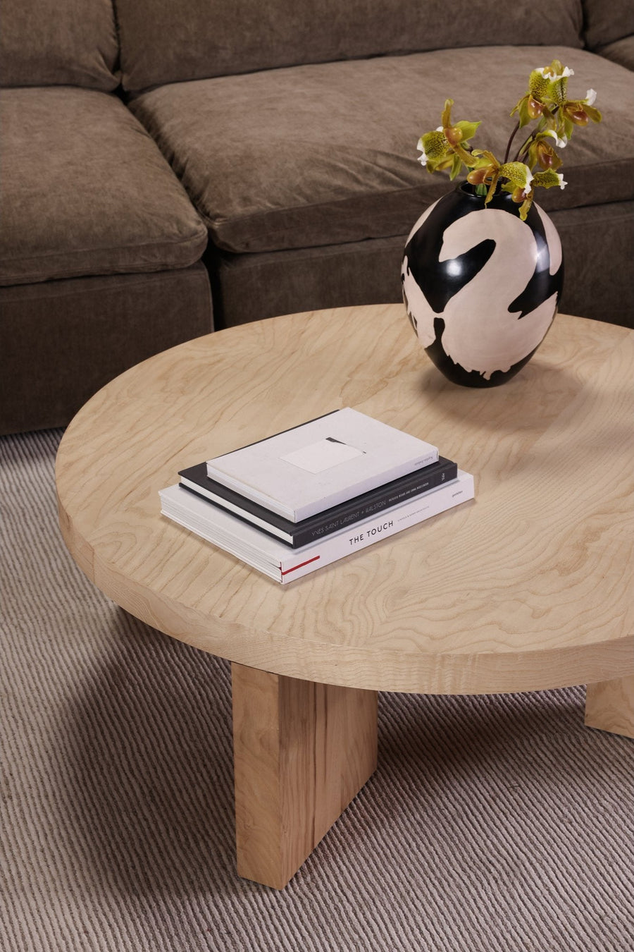 OREGON BLONDE BURL WOOD COFFEE TABLE