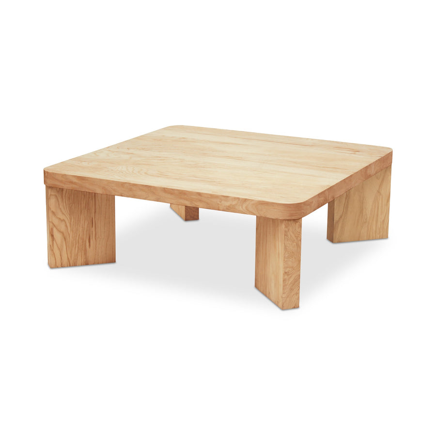 OREGON BLONDE BURL WOOD COFFEE TABLE