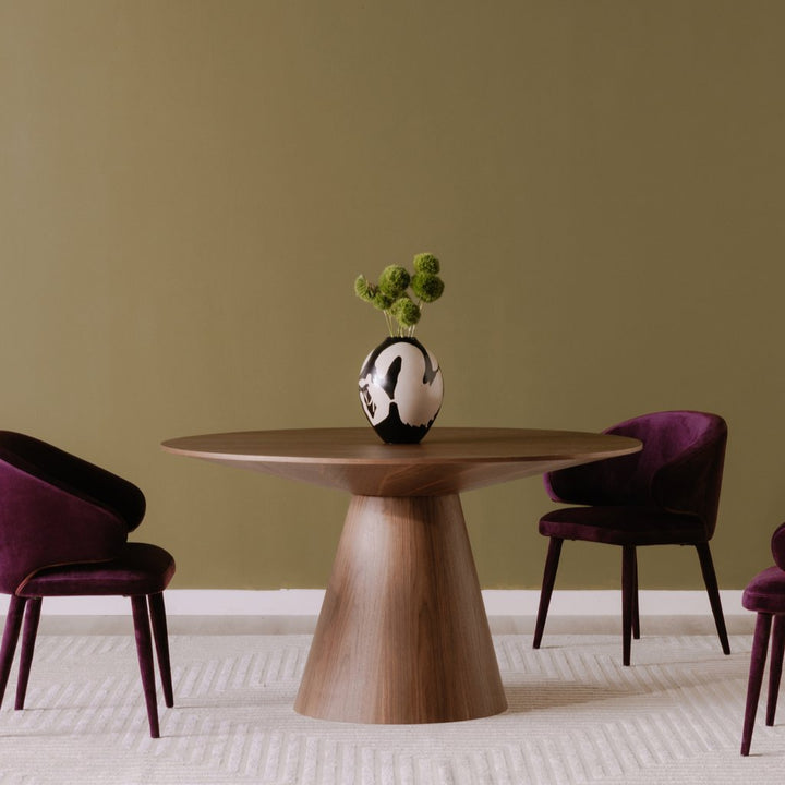 OTAGO ROUND DINING TABLE: WALNUT