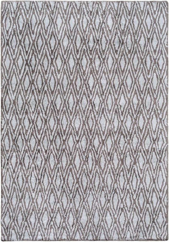 OTTO RUG: CHARCOAL, PALE BLUE