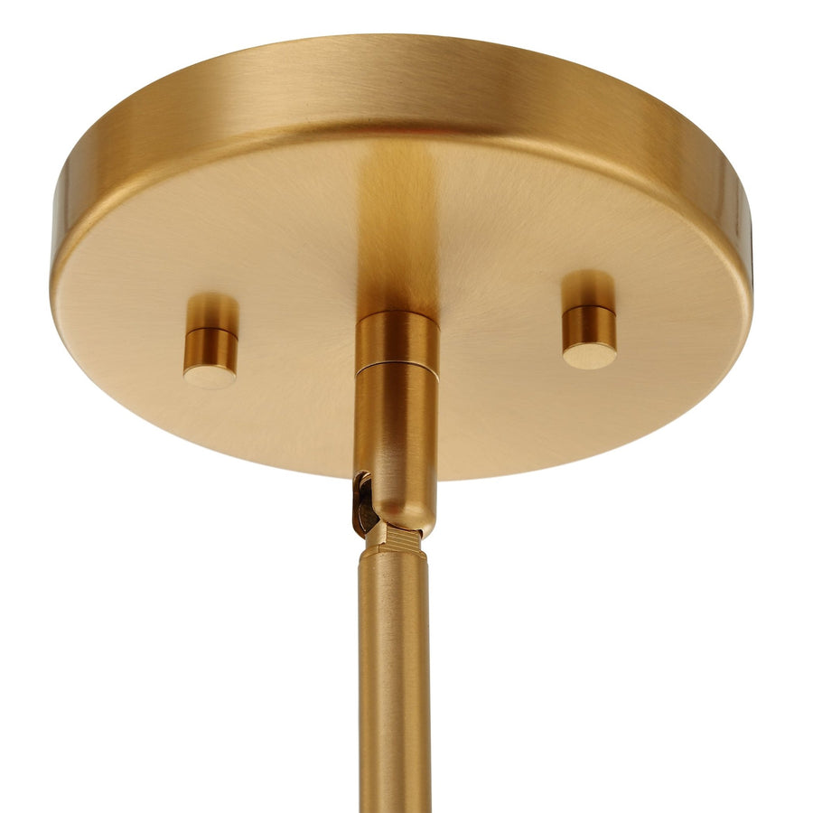 OVIFORM 6 LIGHT BRASS CHANDELIER