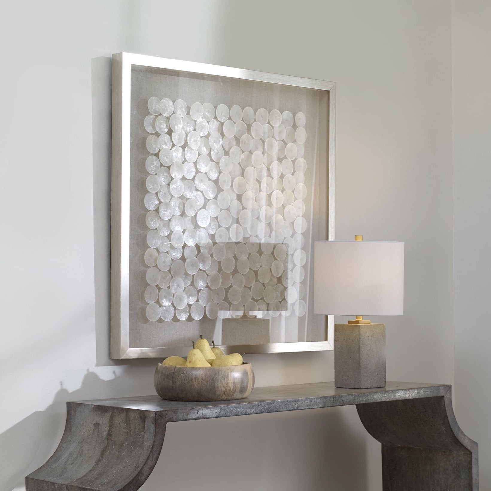 OYSTER CAPIZ SHELL SHADOW BOX WALL ART – ShopDesignTap