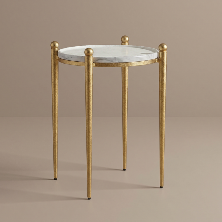 NAHUNTA ANTIQUE BRASS ACCENT TABLE