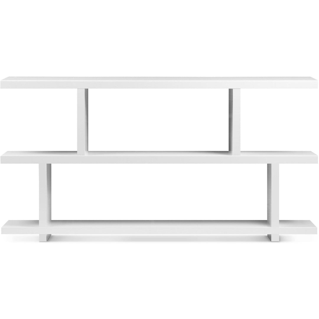 PARKER GLOSS WHITE LACQUER CONSOLE SHELF