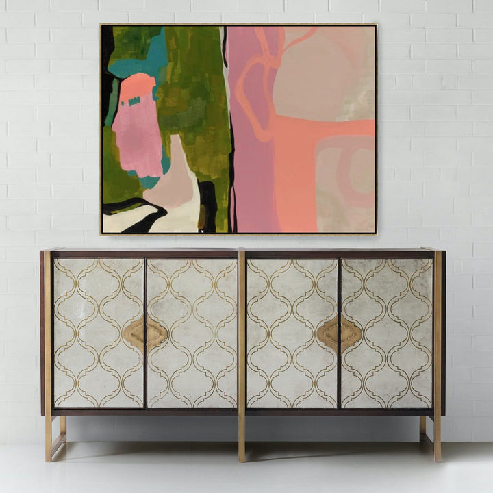 PASHA STENCILED EGLOMISE CONSOLE