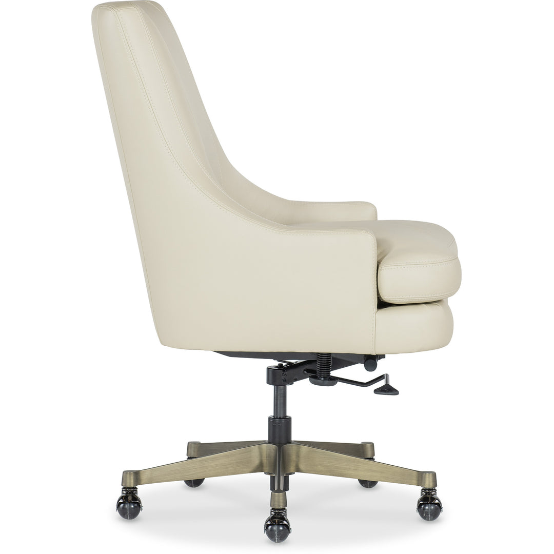 PAULA EXECUTIVE TILT SWIVEL DESK CHAIR: CREAM