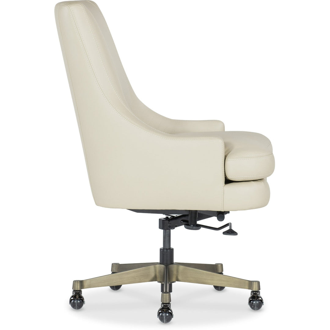 PAULA EXECUTIVE TILT SWIVEL DESK CHAIR: CREAM