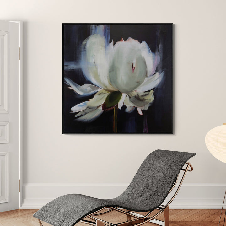 "PEONY" FRAMED FLORAL CANVAS ART