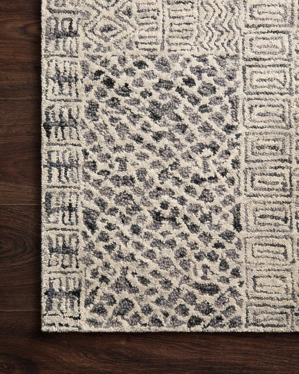 PEREGRINE HAND - TUFTED WOOL RUG: CHARCOAL