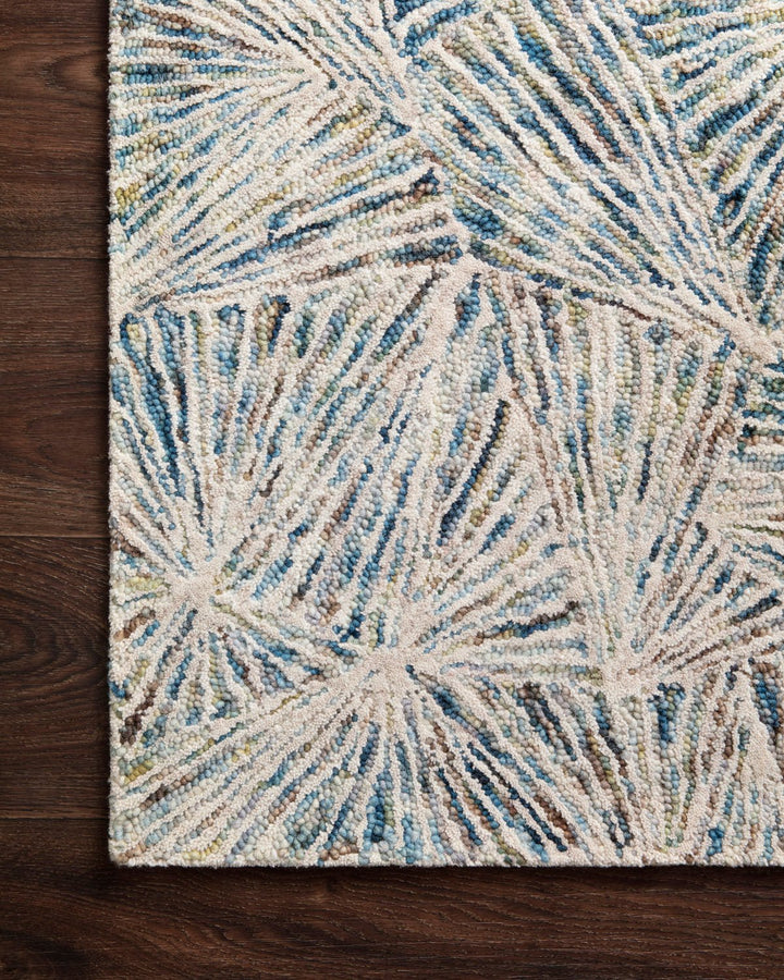 PEREGRINE HAND - TUFTED WOOL RUG: LAGOON