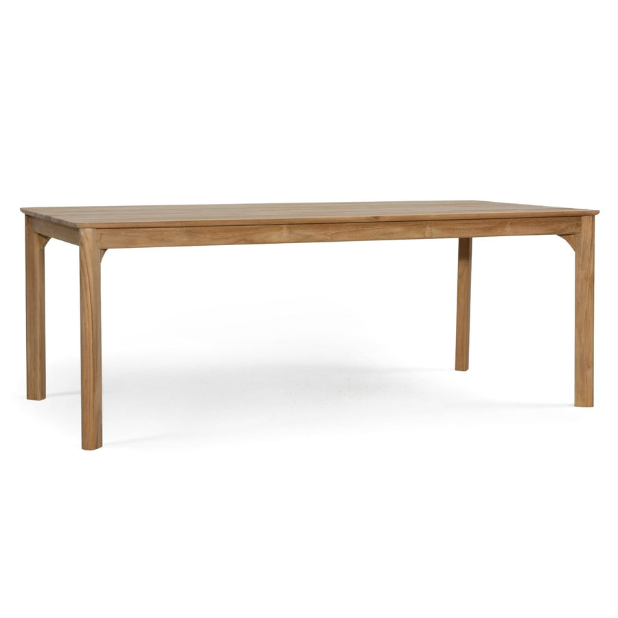 PERLA NATURAL TEAK OUTDOOR DINING TABLE