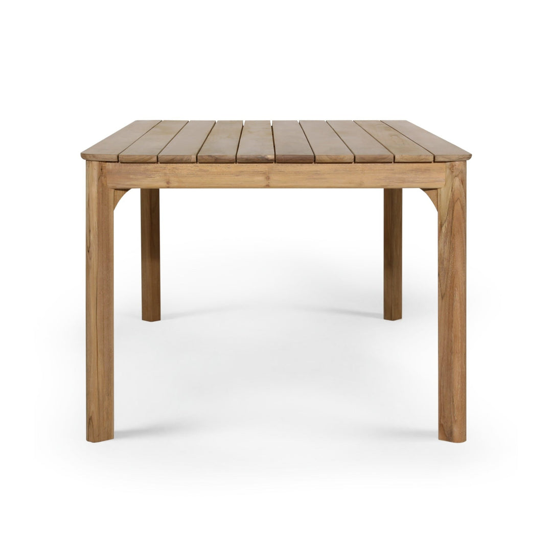 PERLA NATURAL TEAK OUTDOOR DINING TABLE