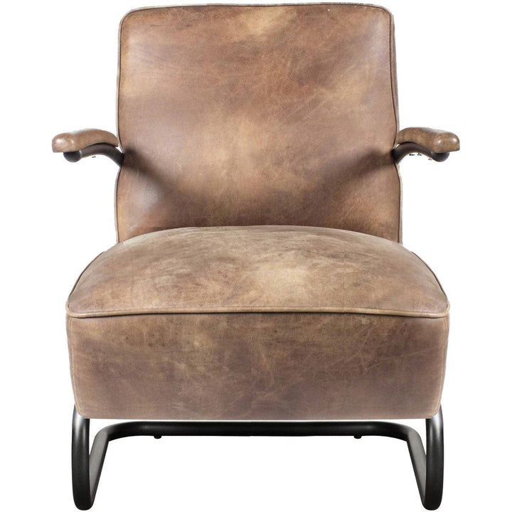 PERTH VINTAGE LEATHER CLUB CHAIR