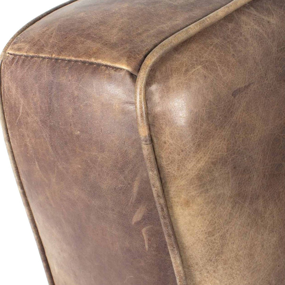 PERTH VINTAGE LEATHER CLUB CHAIR