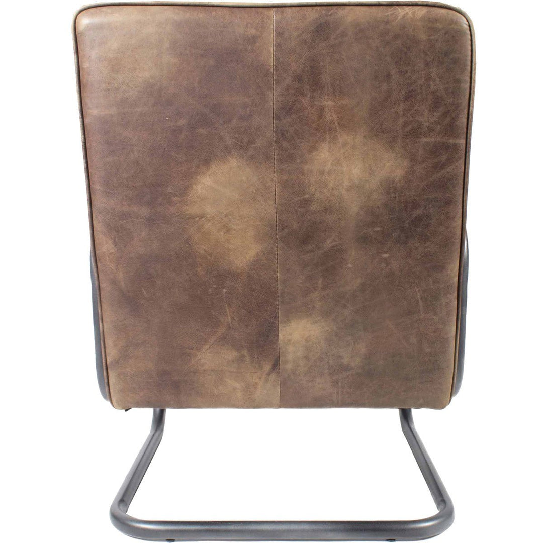 PERTH VINTAGE LEATHER CLUB CHAIR