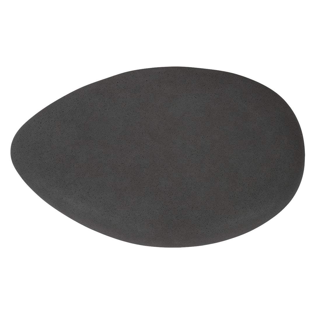 RIVER STONE INDOOR-OUTDOOR COFFEE TABLE: CHARCOAL