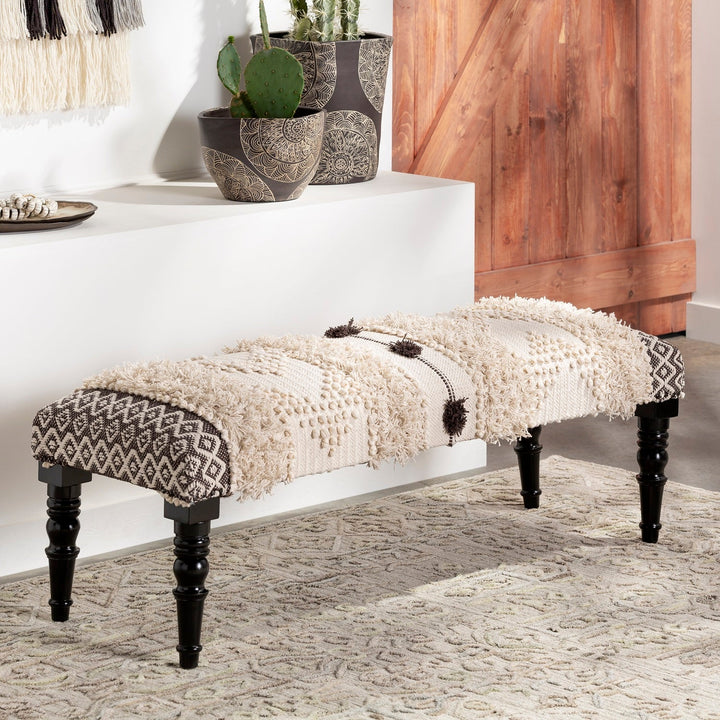 PILCRO FRINGE UPHOLSTERED BENCH