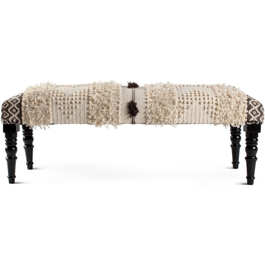 PILCRO FRINGE UPHOLSTERED BENCH