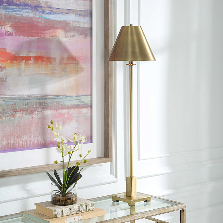 PILOT BUFFET LAMP: BRASS