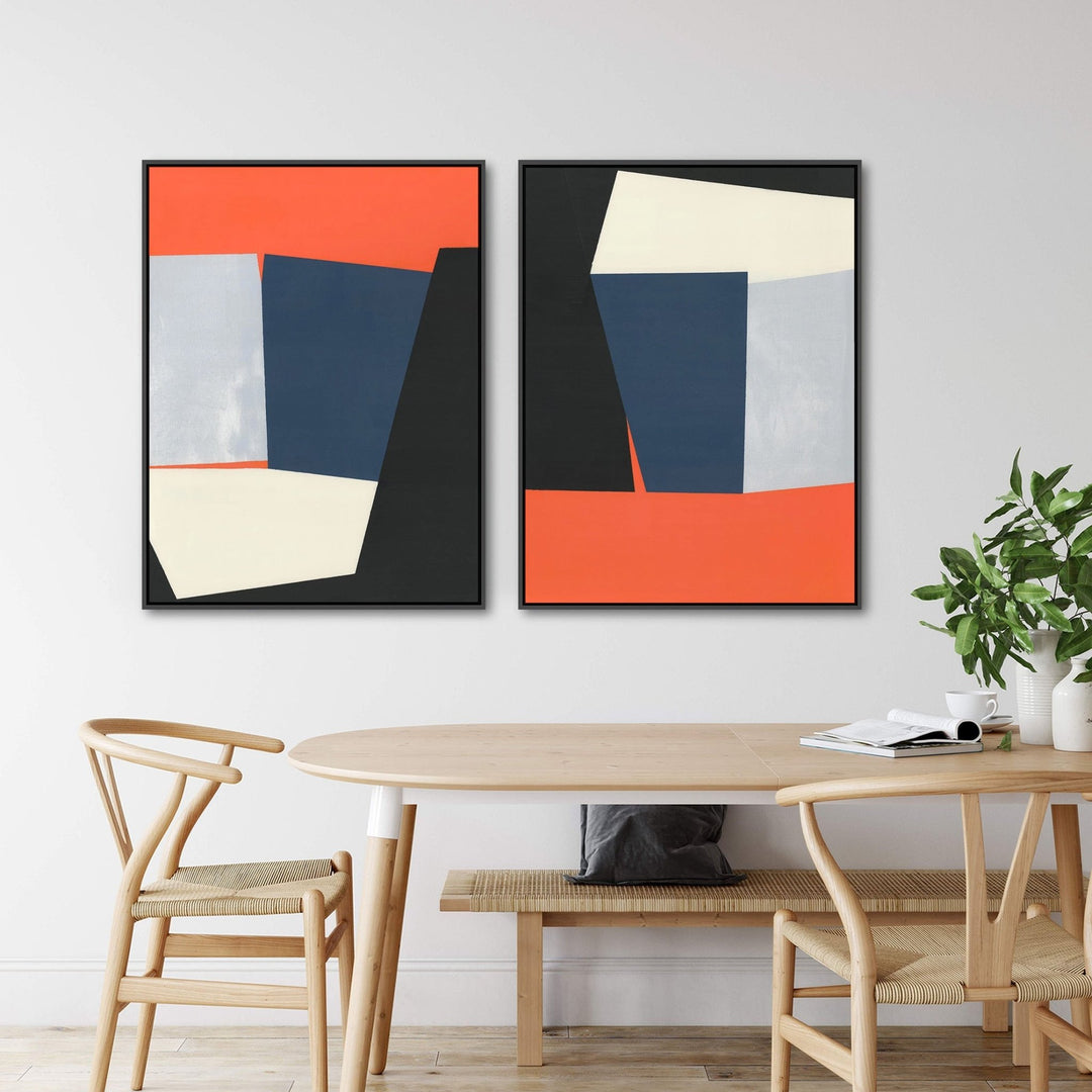 "PLANAR OBJECTIVITY" CANVAS ART DIPTYCH