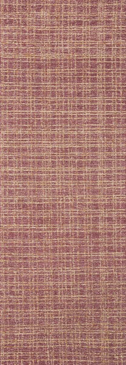 POLLY HAND - TUFTED WOOL + JUTE RUG: RASPBERRY