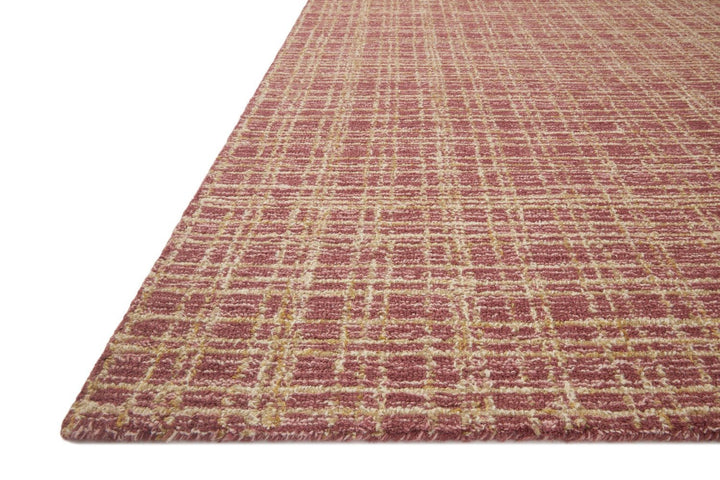 POLLY HAND - TUFTED WOOL + JUTE RUG: RASPBERRY