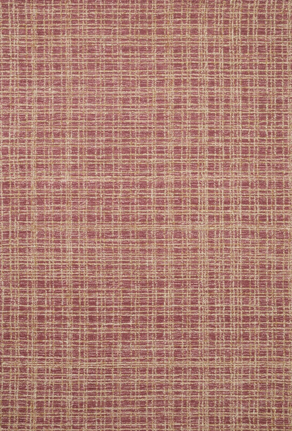 POLLY HAND - TUFTED WOOL + JUTE RUG: RASPBERRY