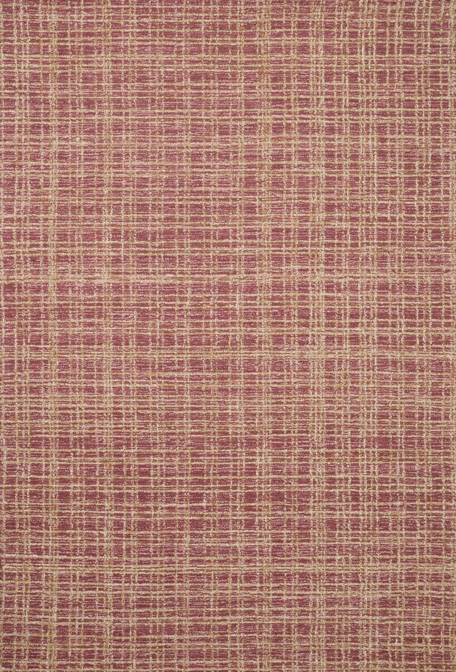 POLLY HAND - TUFTED WOOL + JUTE RUG: RASPBERRY