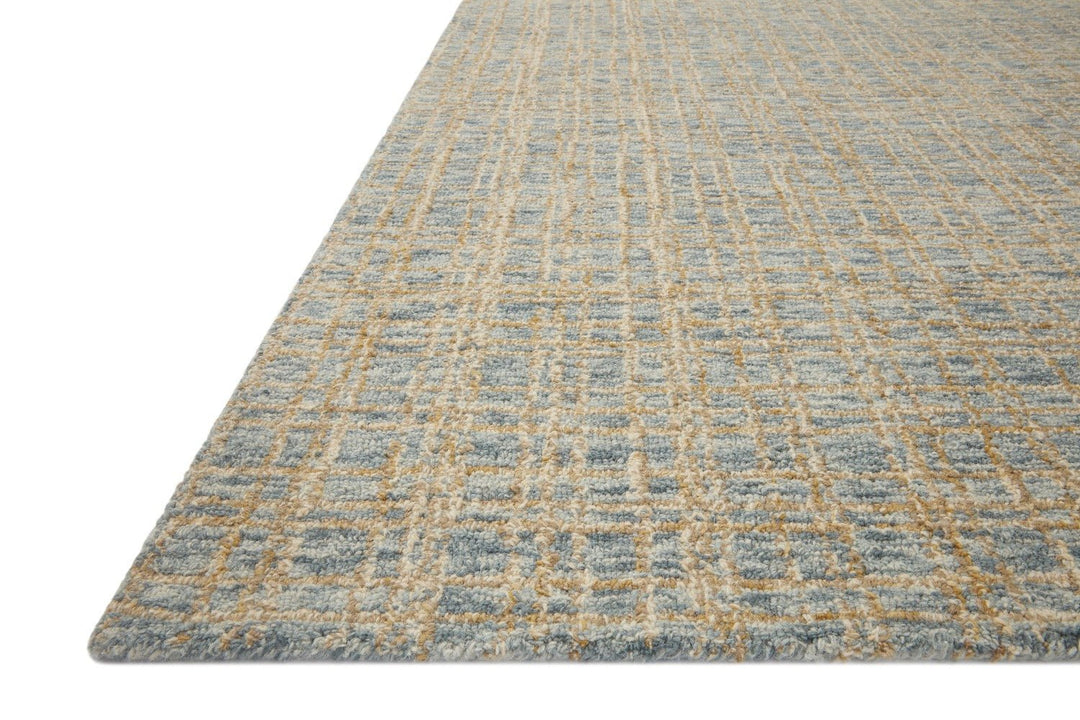 POLLY HAND - TUFTED WOOL + JUTE RUG: SKY BLUE