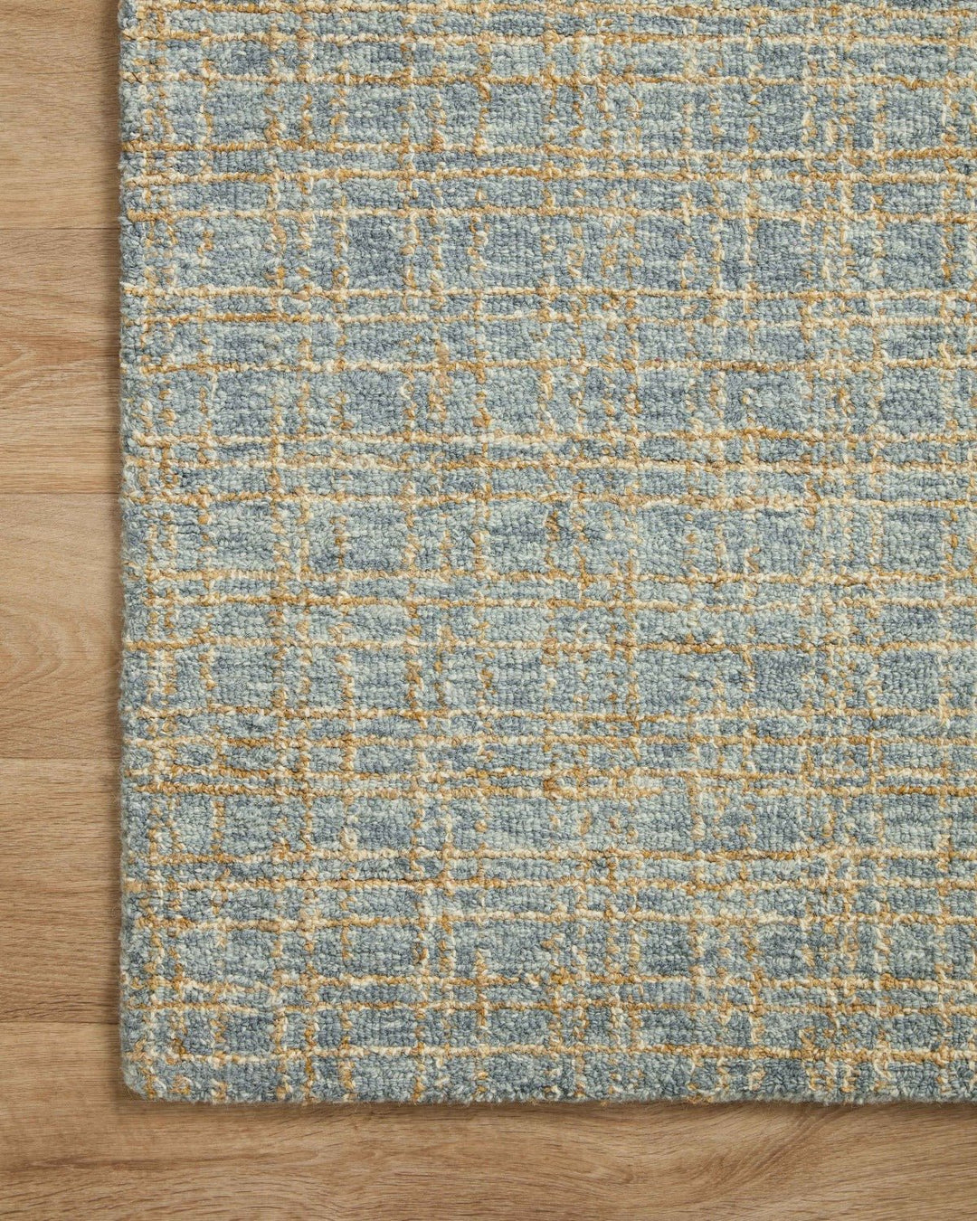 POLLY HAND - TUFTED WOOL + JUTE RUG: SKY BLUE