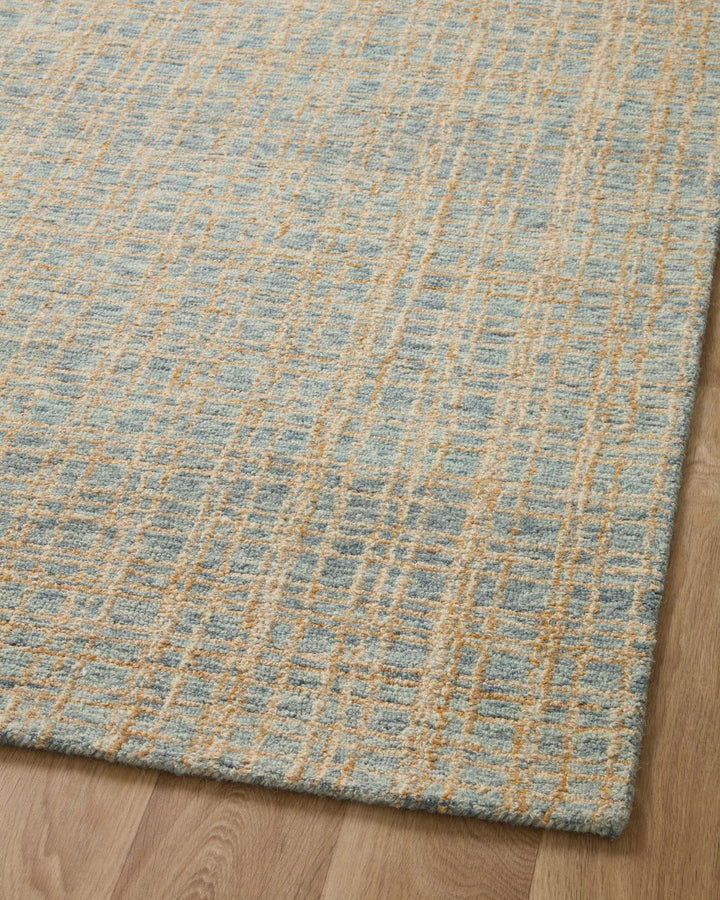 POLLY HAND - TUFTED WOOL + JUTE RUG: SKY BLUE