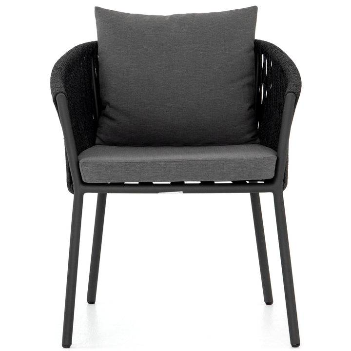 PORTO OUTDOOR DINING CHAIR: CHARCOAL