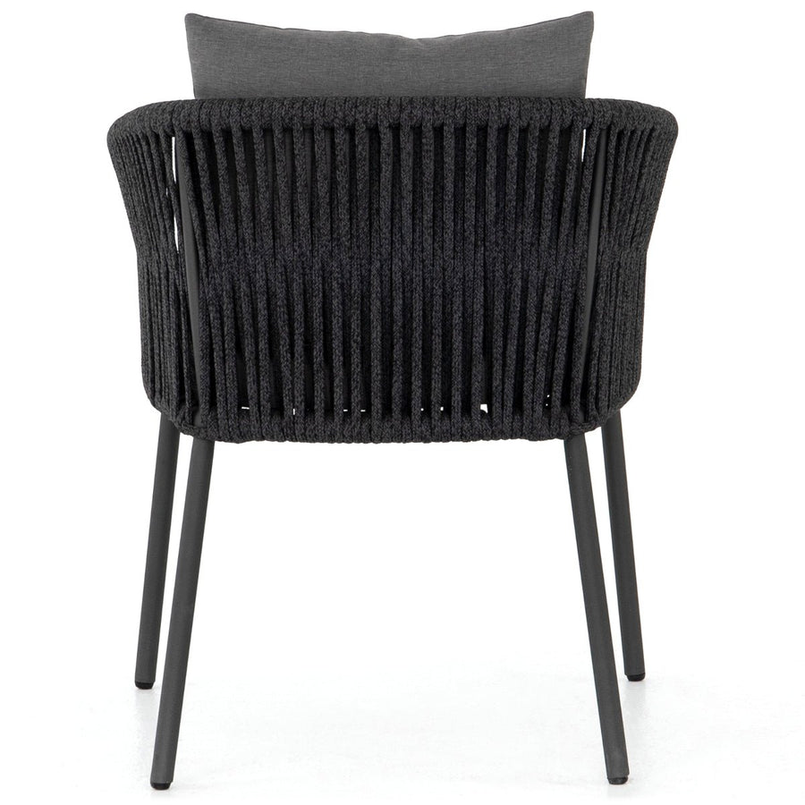 PORTO OUTDOOR DINING CHAIR: CHARCOAL