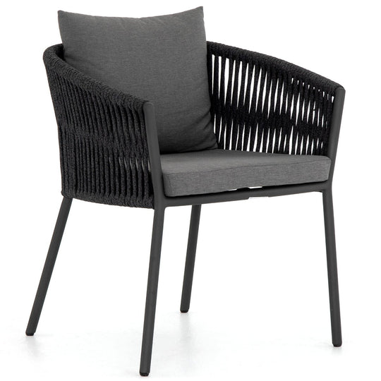 PORTO OUTDOOR DINING CHAIR: CHARCOAL