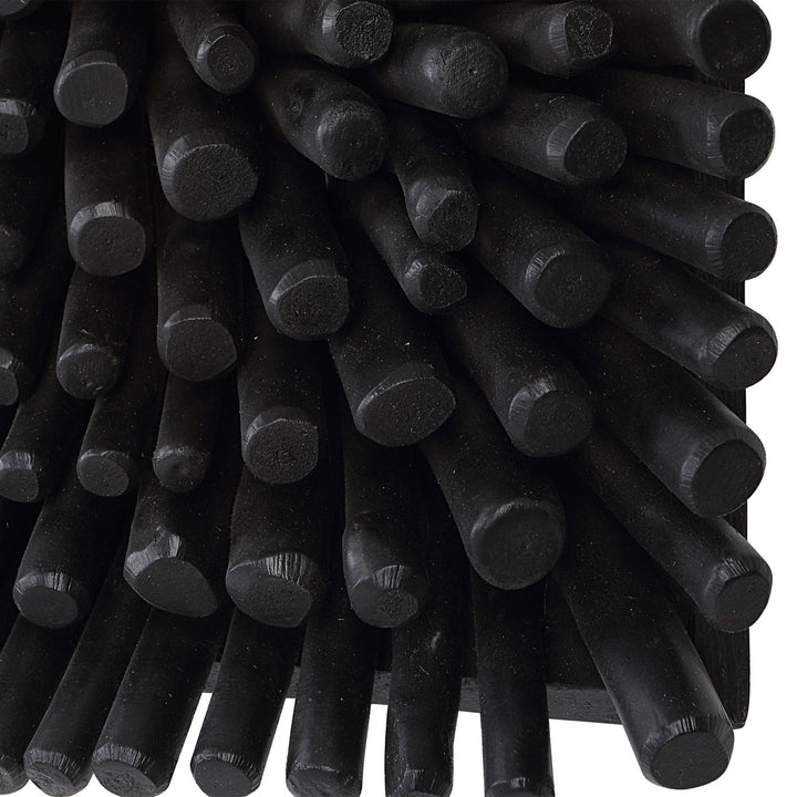 PORTSIDE WOOD WALL TILE: SATIN BLACK