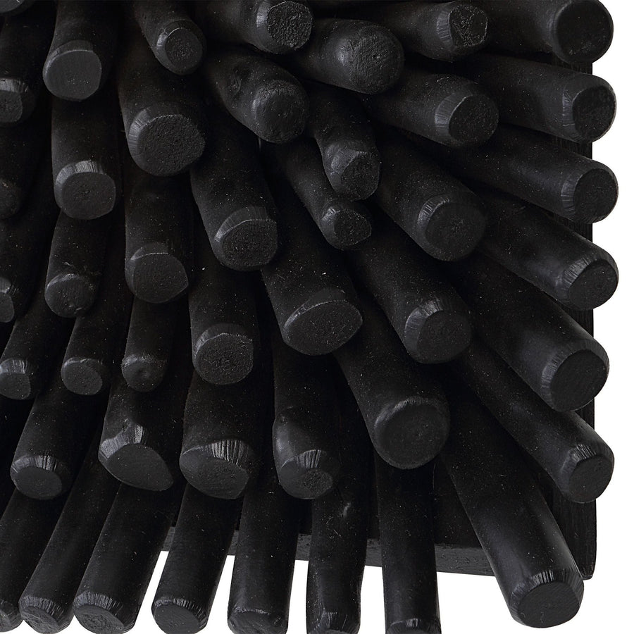 PORTSIDE WOOD WALL TILE: SATIN BLACK