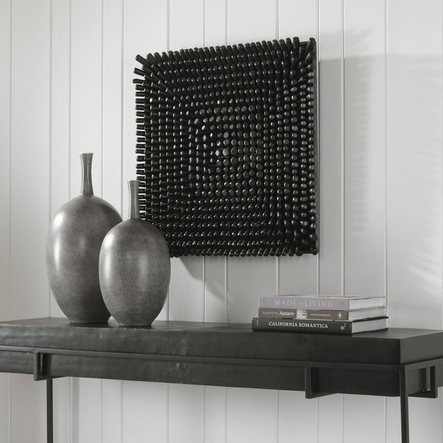PORTSIDE WOOD WALL TILE: SATIN BLACK
