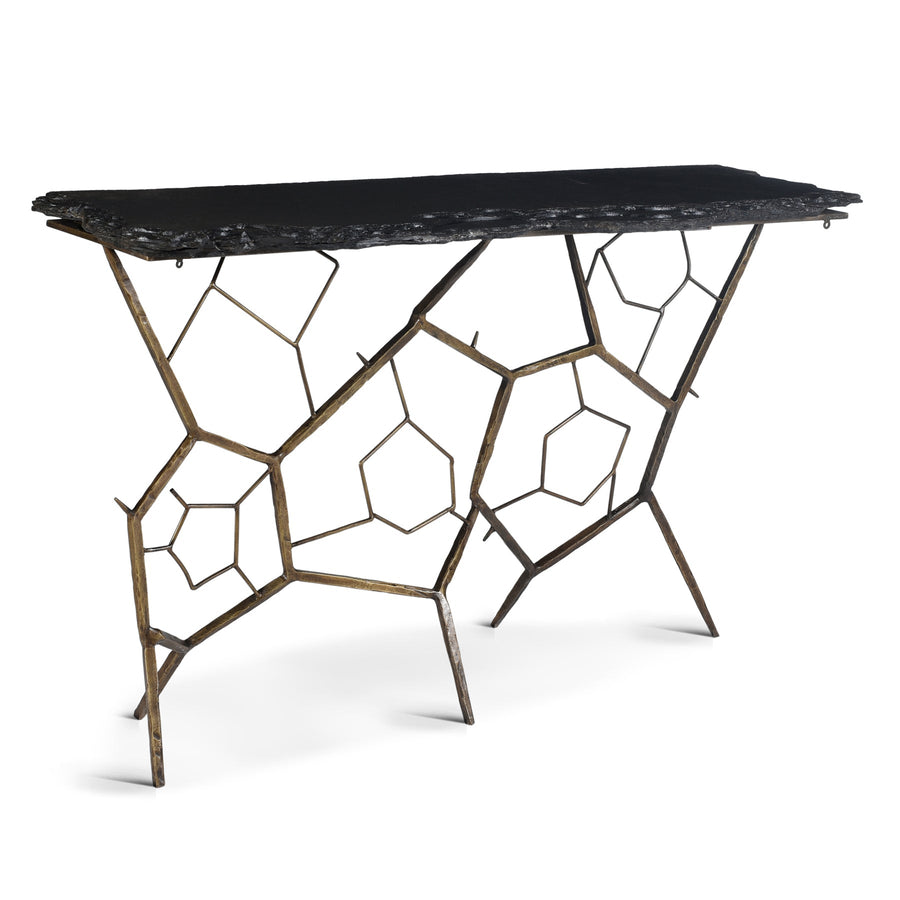 POSITANO SLATE CONSOLE TABLE