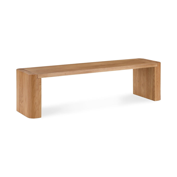 POST NATURAL OAK DINING BENCH