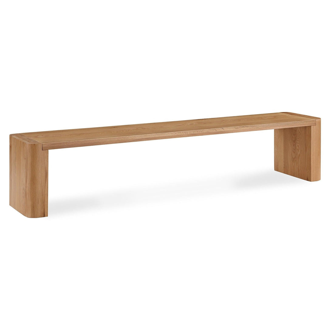 POST NATURAL OAK DINING BENCH