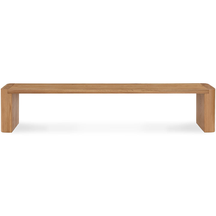 POST NATURAL OAK DINING BENCH