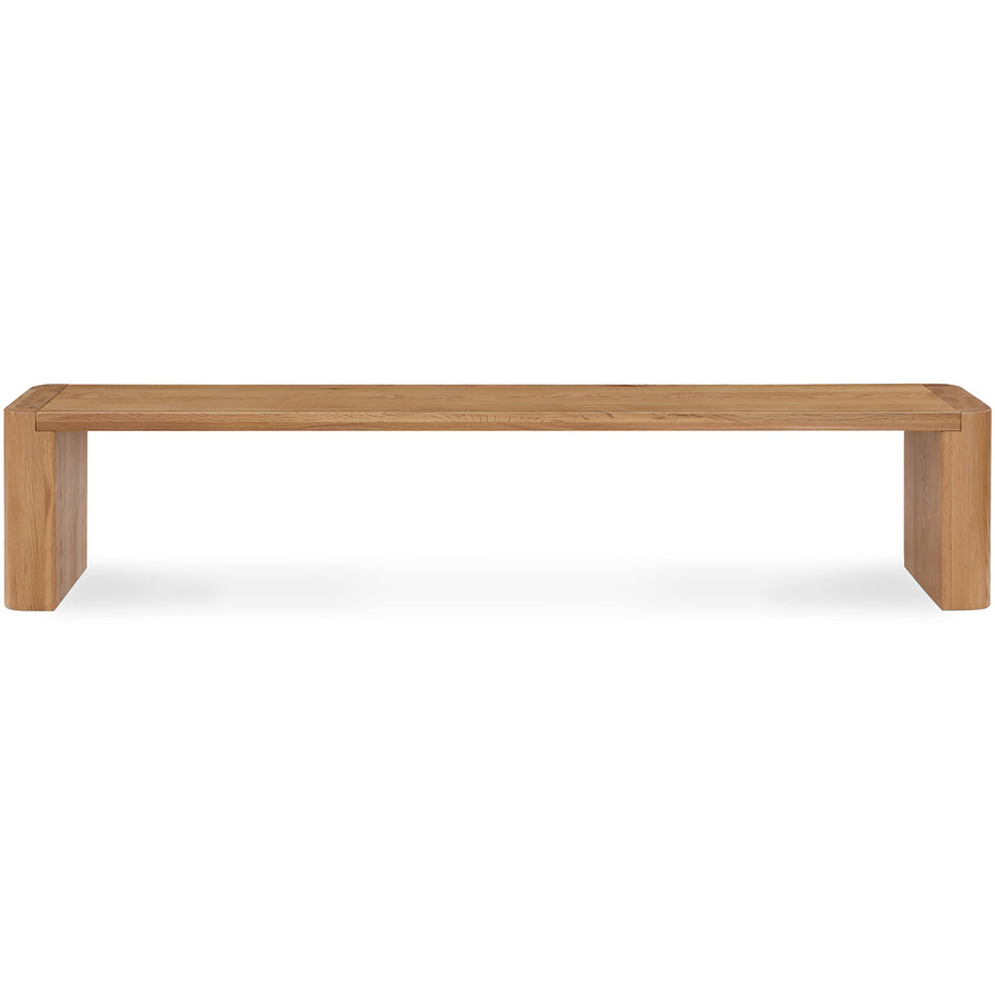 POST NATURAL OAK DINING BENCH