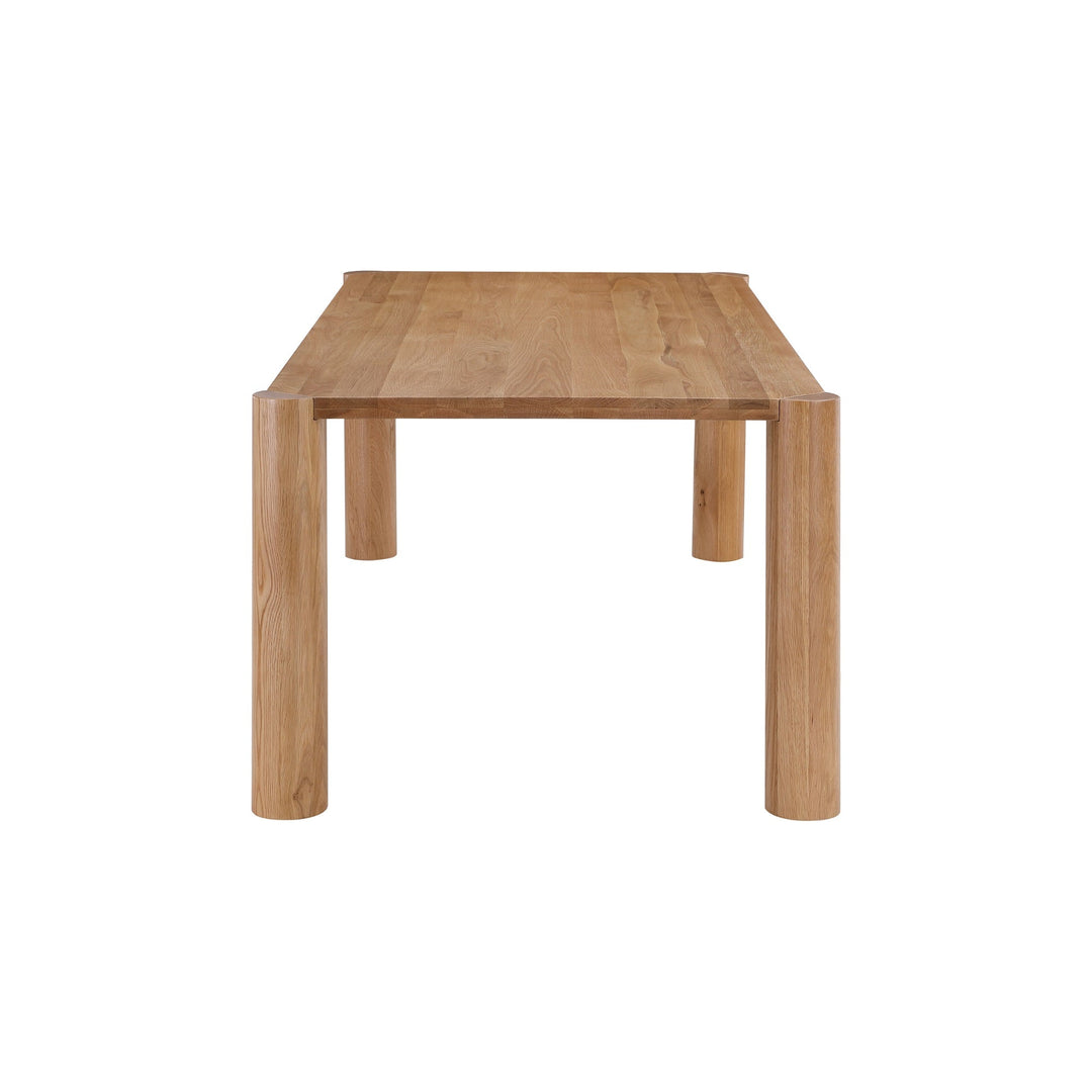 POST NATURAL OAK DINING TABLE