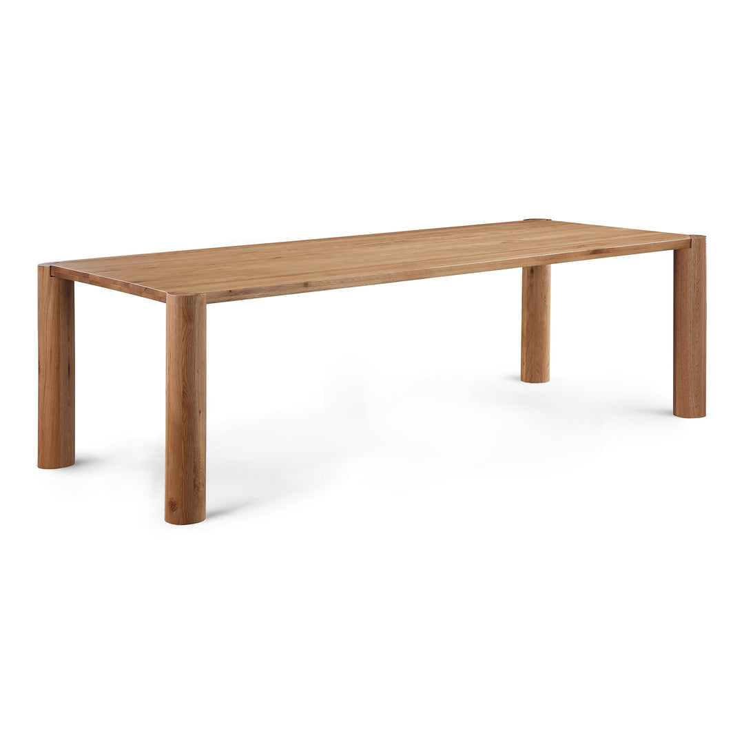 POST NATURAL OAK DINING TABLE